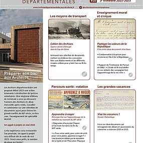 Lettre des Archives départementales #Ressources éducatives