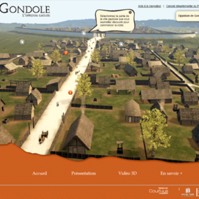 Visite virtuelle de l'oppidum de Gondole