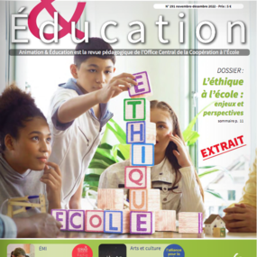 Quelques pages de la revue de l'OCCE : Animation & Éducation