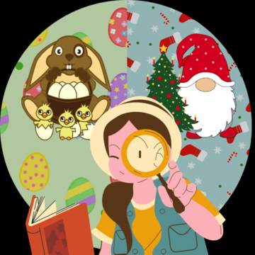 Jeu de piste "Le mystère du cadeau et de l'oeuf disparus" - A l'heure du dé!