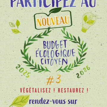 Déposez un projet au Budget Ecologique Citoyen # 3 !