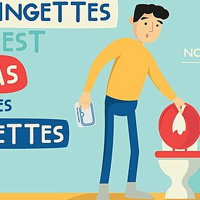 Vidéo "Sensibilisation sur la problématique des lingettes"