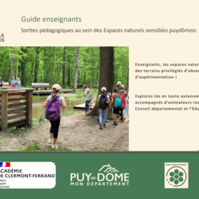 Guide enseignant : sorties pédagogiques au sein des espaces naturels sensibles du Puy-de-Dôme
